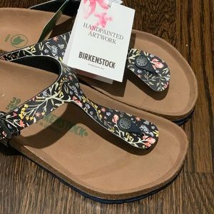 Birkenstock Gizeh Watercolor Flower Sandal